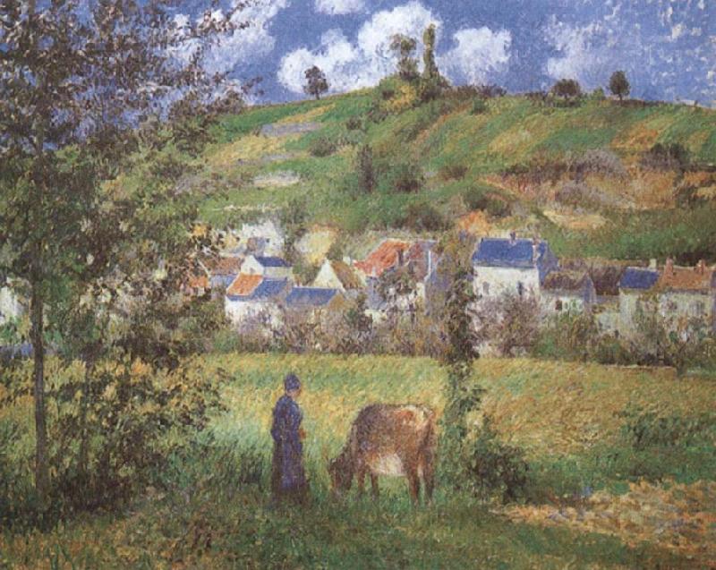 Camille Pissarro Landscape at Chaponval oil painting image